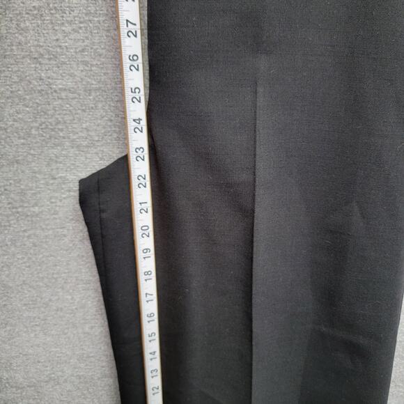 THEORY WIDE LEG CROP WOOL BLEND PANTS, SIZE 4 - Picture 8 of 10